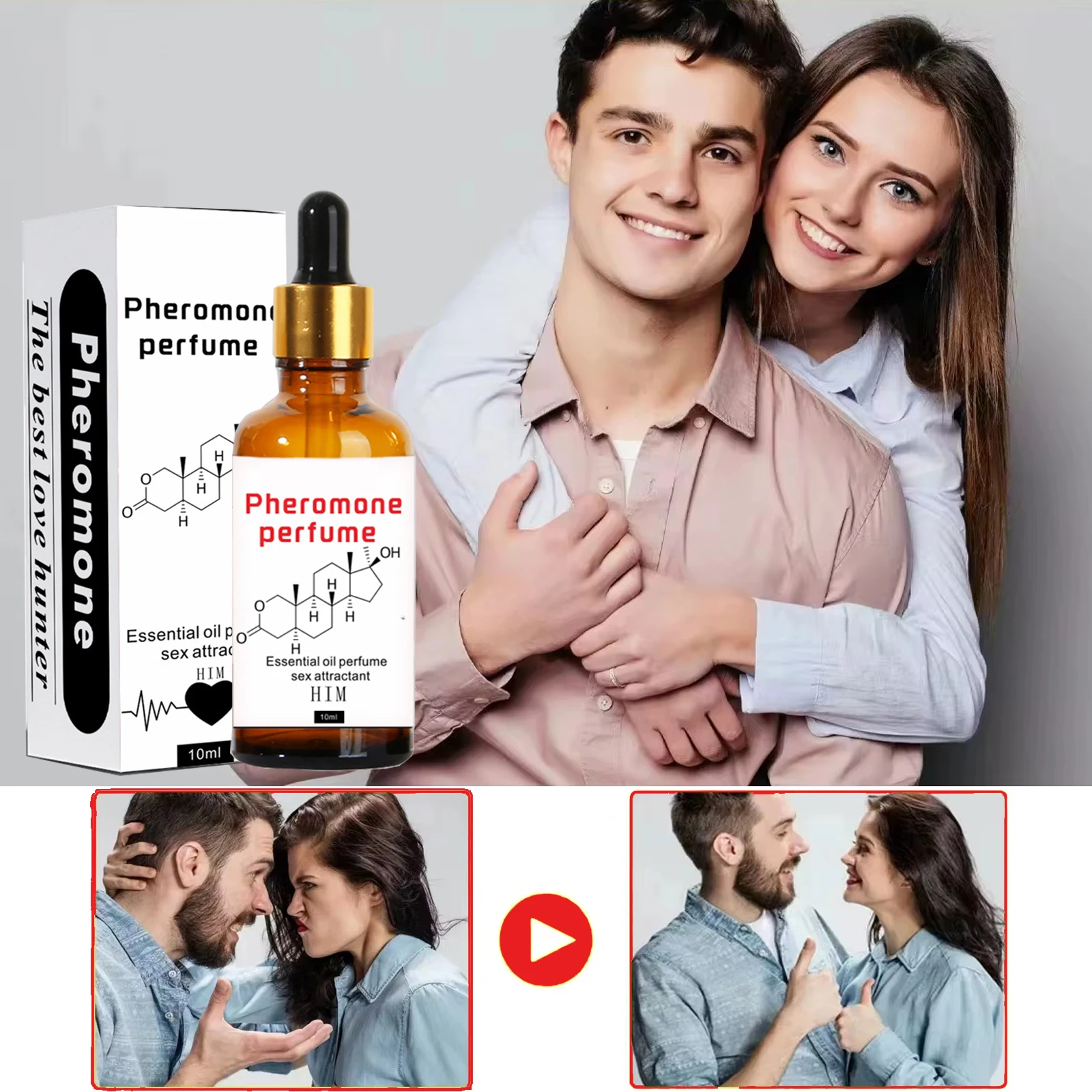 Unisex feromoonparfum etherische olie voor seksuele opwinding en flirten, erotische geur voor volwassenen