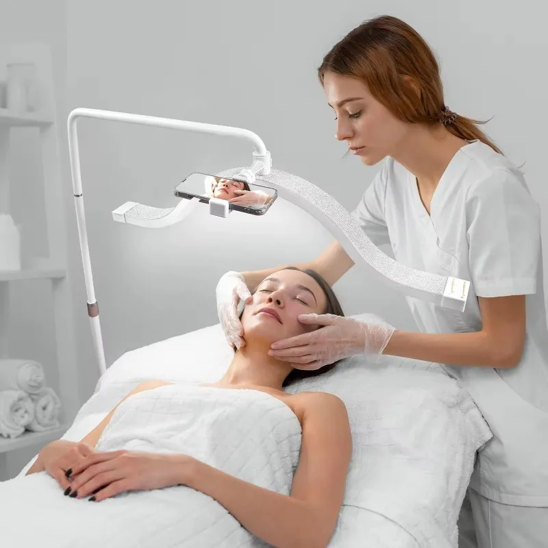 

45W Diamond Floor Light Eyelash Extensions Tattoo Filling Light Eye Protection Makeup Manicure Beauty Salon Led Half Moon Lamp