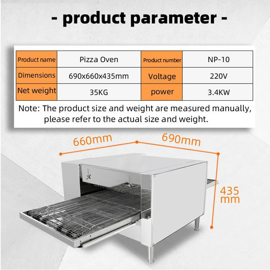 Oven Pizza Konveyor Komersial 110V 220V — Kesempurnaan yang Dipanggang Rantai untuk Titans Makanan Cepat Saji