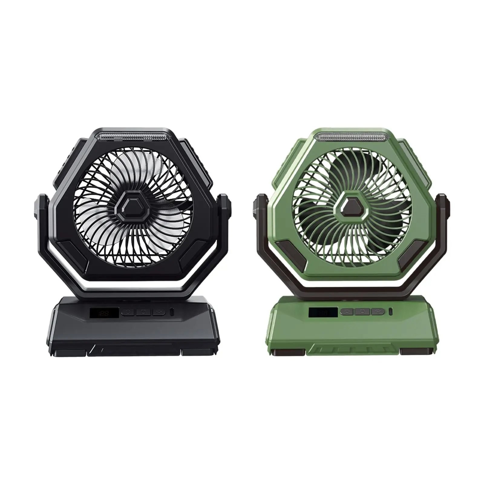 

Camping Fan with LED Lantern Personal Desk Fan for Barbecue Fishing Outdoor