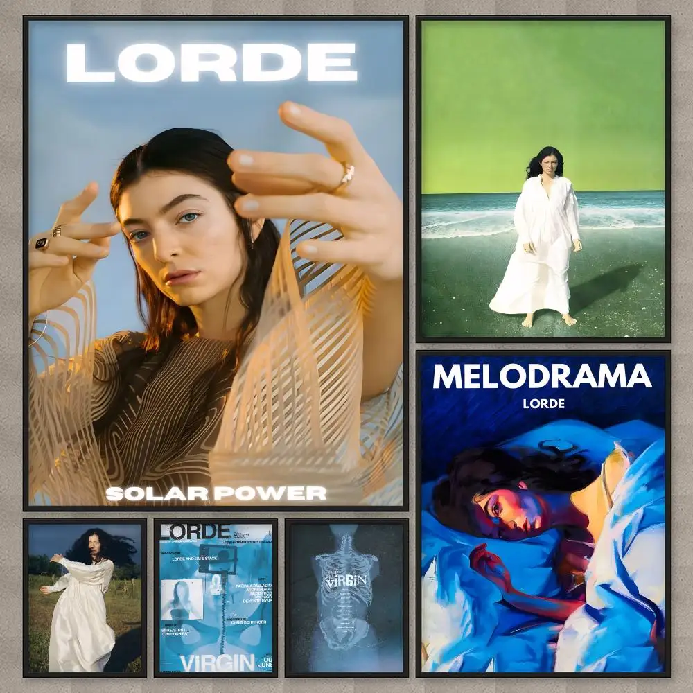 Singer L-lorde-E Poster HD Wall Art Home Decor Waterproof Print Bedroom Garage Party Gift