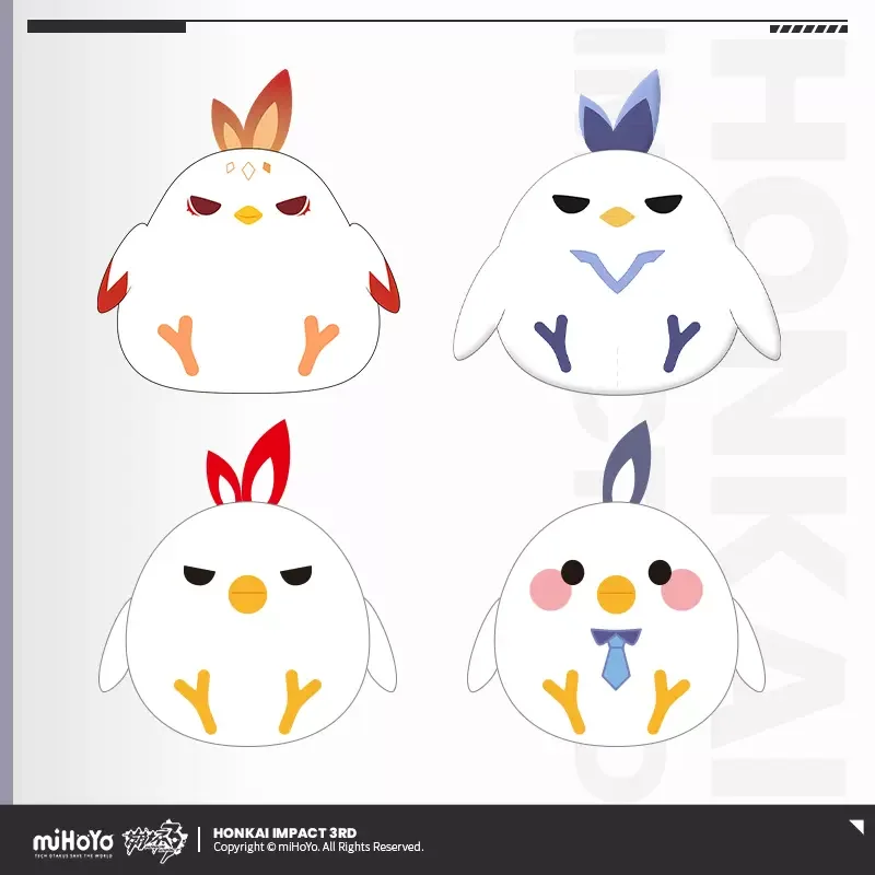 

Sunsyea Honkai Impact 3rd Official Merch miHoYo Original Authentic Chiyuan Series Plush Pendant