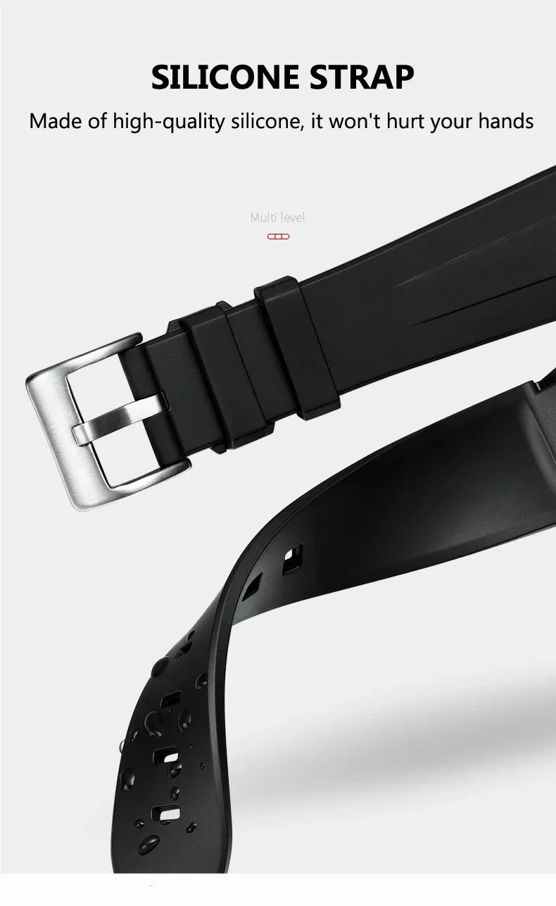 2026 Luxury Black Red Case Multi-function Sports Tourbillon Watches Waterproof Automatic Mechanical Watch Men Reloj Hombre