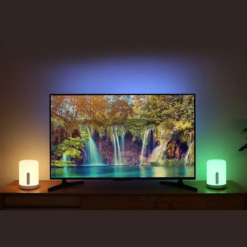 Xiaomi Mijia Lampada da comodino 2 Smart Table LED Luce notturna Colorata 400 lumen Bluetooth WiFi Touch Control per Apple HomeKit Siri