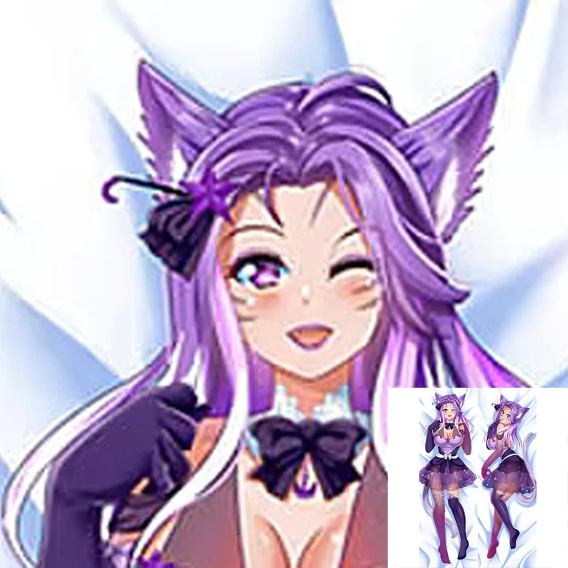 

Dakimakura Anime Pillow Cover Kiri Ahri Double Sided Print 2Way Cushion Cover Xmas
