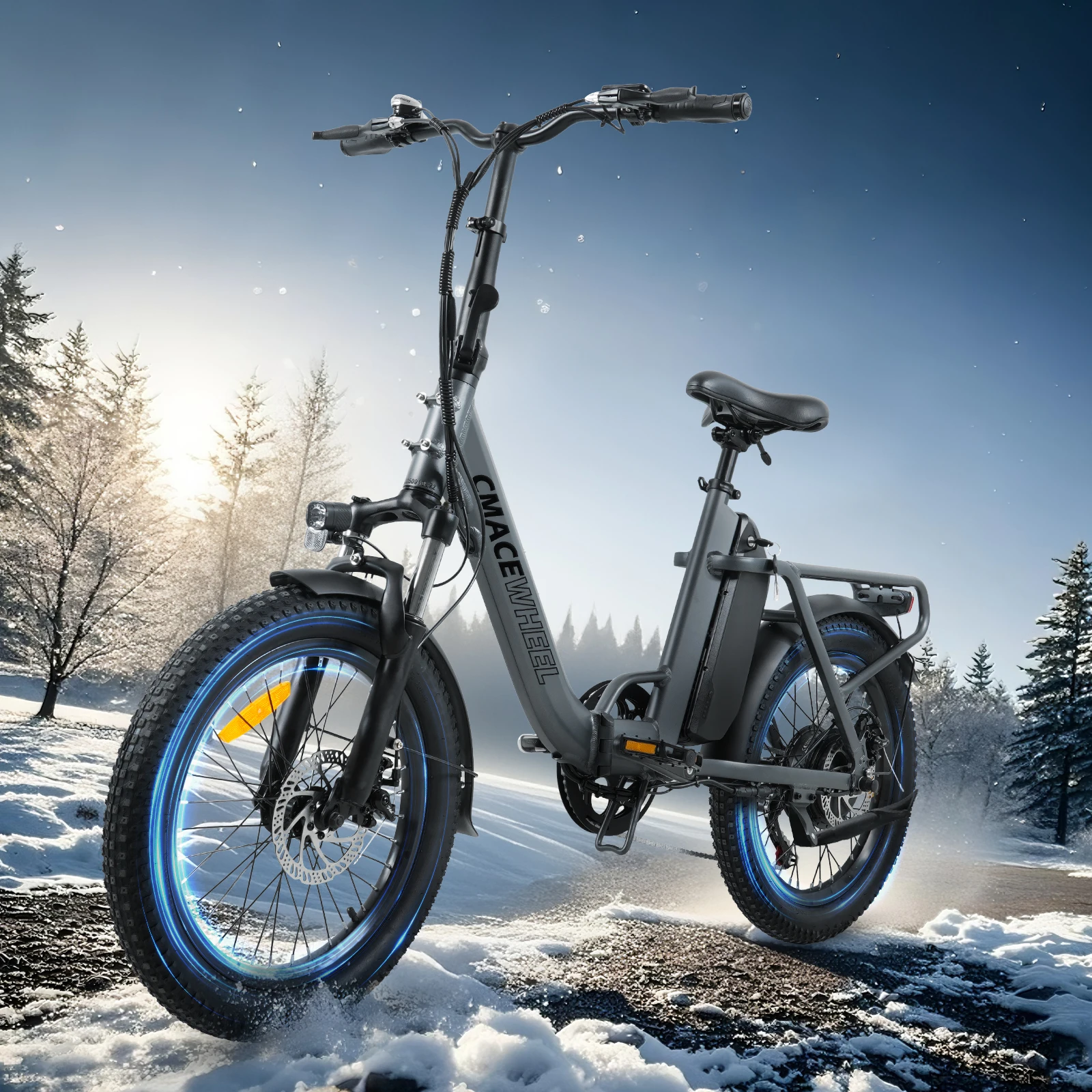 

Электрический велосипед CMACEWHEEL Y20L для взрослых, 500 Вт, 42 км/ч, съемный аккумулятор 48 В 16 Ач, складной электровелосипед 20 дюймов