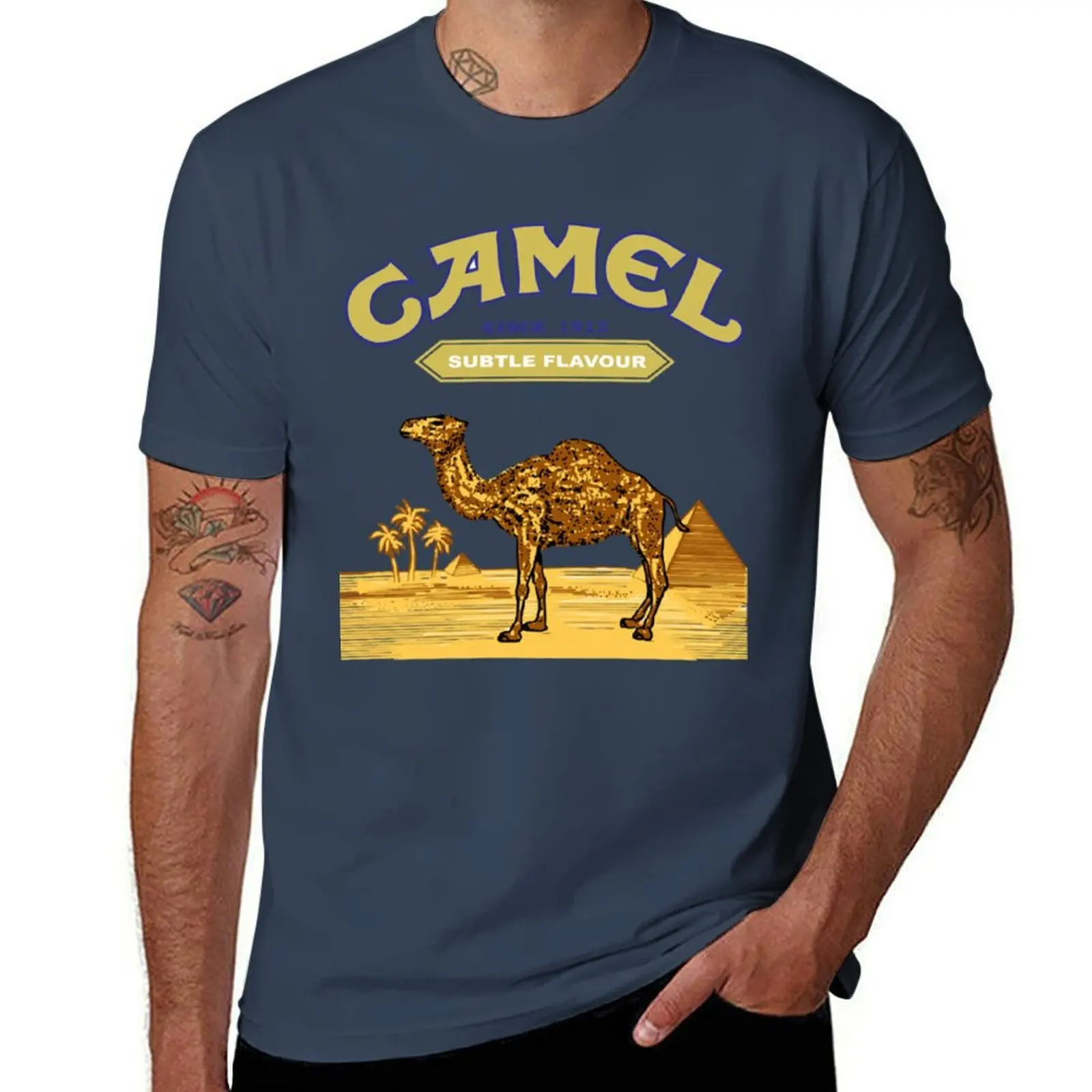 

Camel Cigarette Band T-Shirt Fashion Pattern Printed Tee Shirt