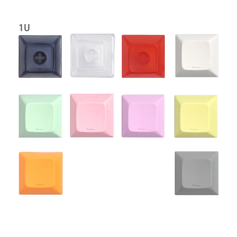 DSA Keycap Ball Caps pbt, teclas de teclado mecánico multicolor 1u/1.25u/1.5u/2u, teclas ciegas para Teclado mecánico de juegos