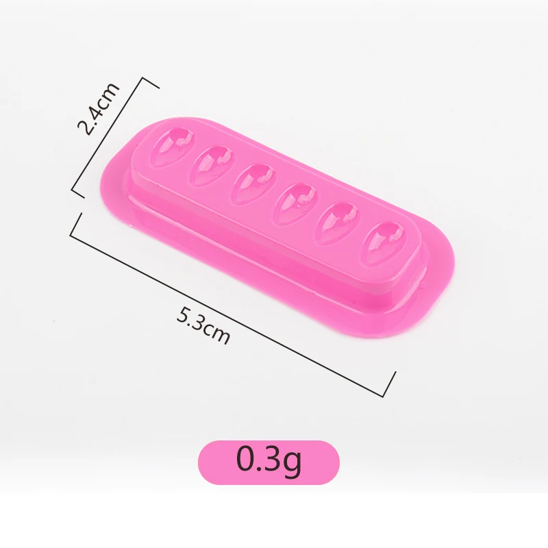 100pcs Eyelash Glue Holder Pallet Gasket Lash Extension Adhesive Stand Pads Strip Shaped Plastic Palette Lash Lifting Tools