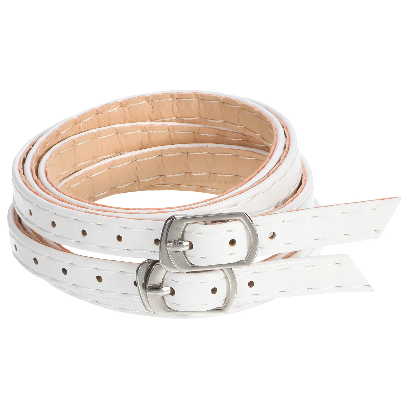 1 زوج أشرطة أحذية مضادة للسقوط للكعب العالي انفصال عبر الكاحل العصابات خفيفة الوزن قابل للغسل رباط الحذاء الأبيض استبدال الرياضة