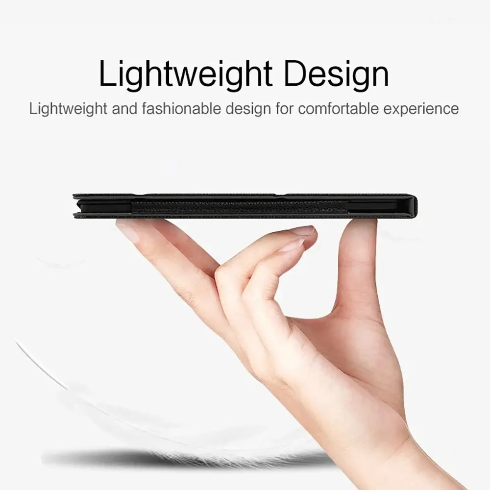 

6 inch e-Reader Case Three-fold Shockproof Protective Cover Hard Wear-resistant Stand Back Shell for Onyx Boox Poke 4S/4/3/2