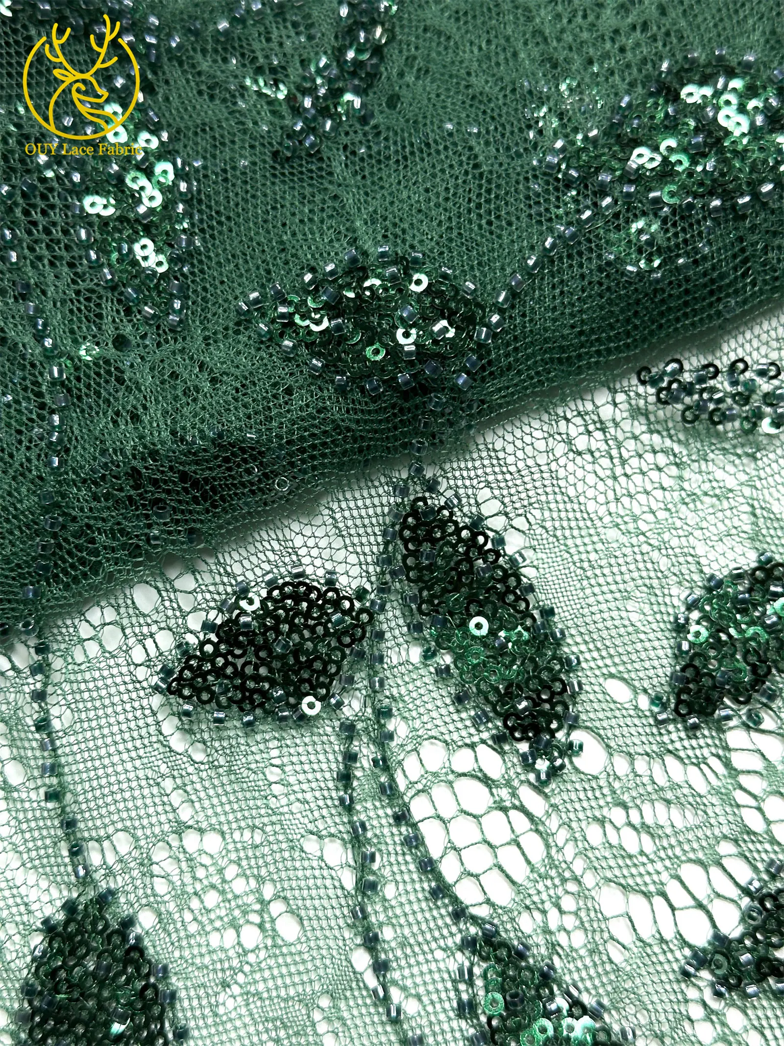 2026 Neuester afrikanischer Pailletten-Spitzenstoff, hochwertiger französischer Mesh-Perlenstickerei-Tüll-Spitzenstoff, ideal zum Nähen von Partykleidern – Detail 18