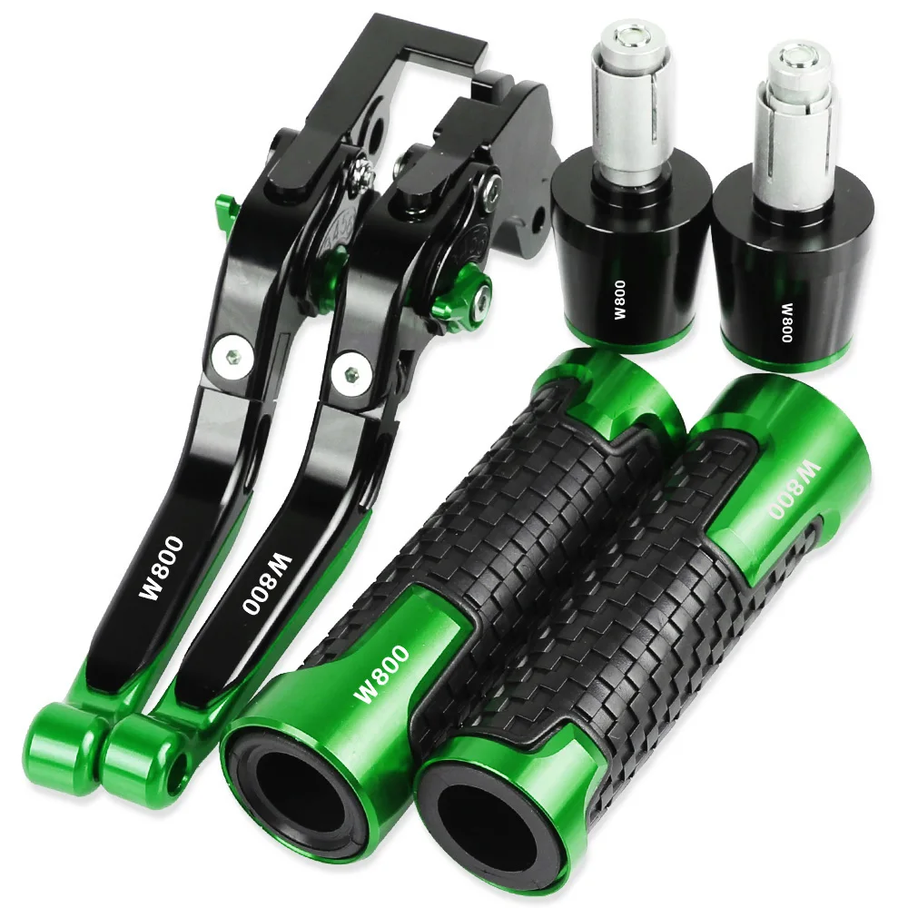 

For KAWASAKI W800 2012 2013 2014 2015 2016 W 800 Motorcycle Aluminum Brake Clutch Levers Handlebar Hand Grips ends