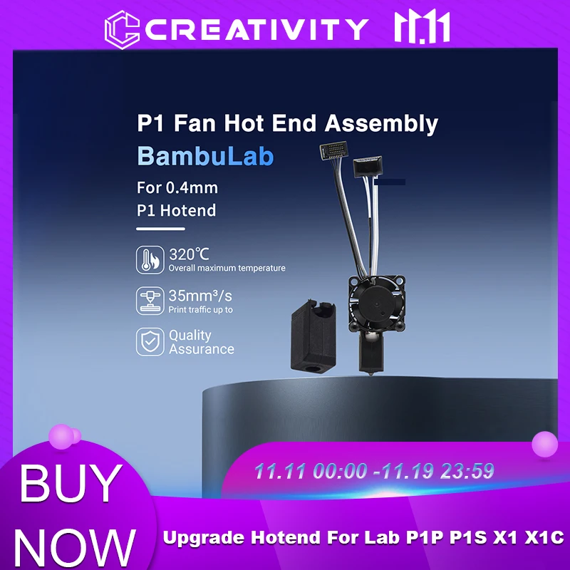 Hotend Für Bambu Lab p1p X1C P1S X1 P1P Upgrade Hot end Druckkopf 3D druck teile Für bambulab gehärtetem stahl Düse