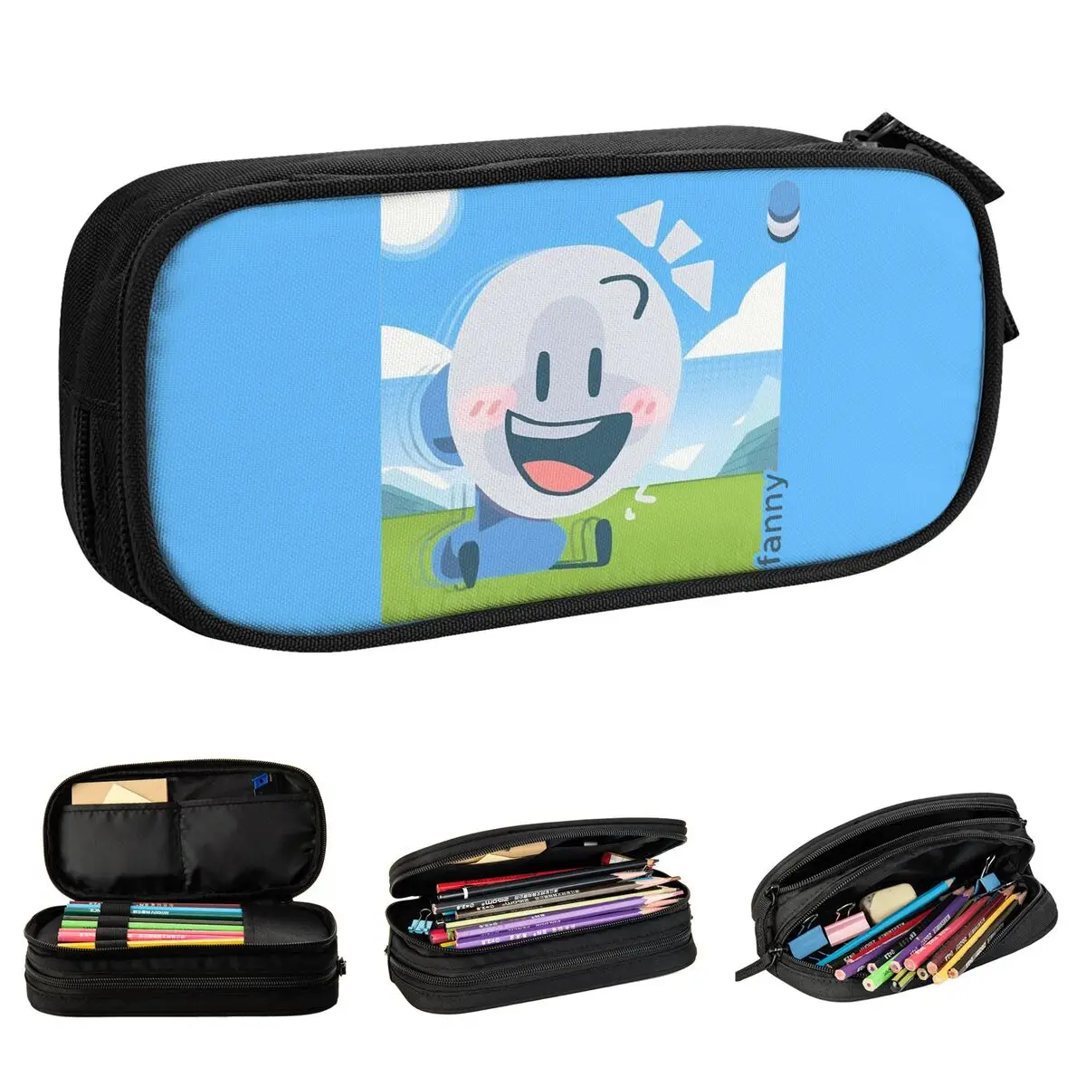 Battle For Dream Island Game Cartoon Pencil Cases Classic Pen Box Bag Student Large Storage Student School Cosmetic Pencil Pouch