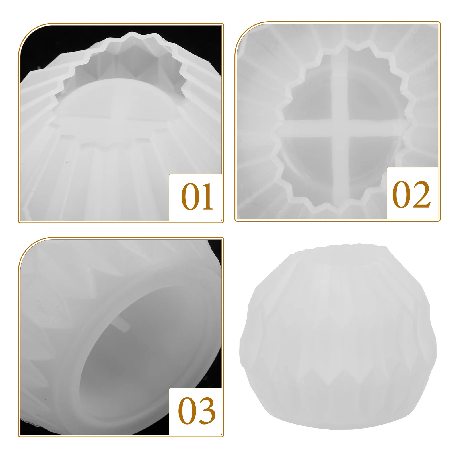 

Scented Mold Candlestick Holders Candleholder Diamond Tray Resin Silica Gel for
