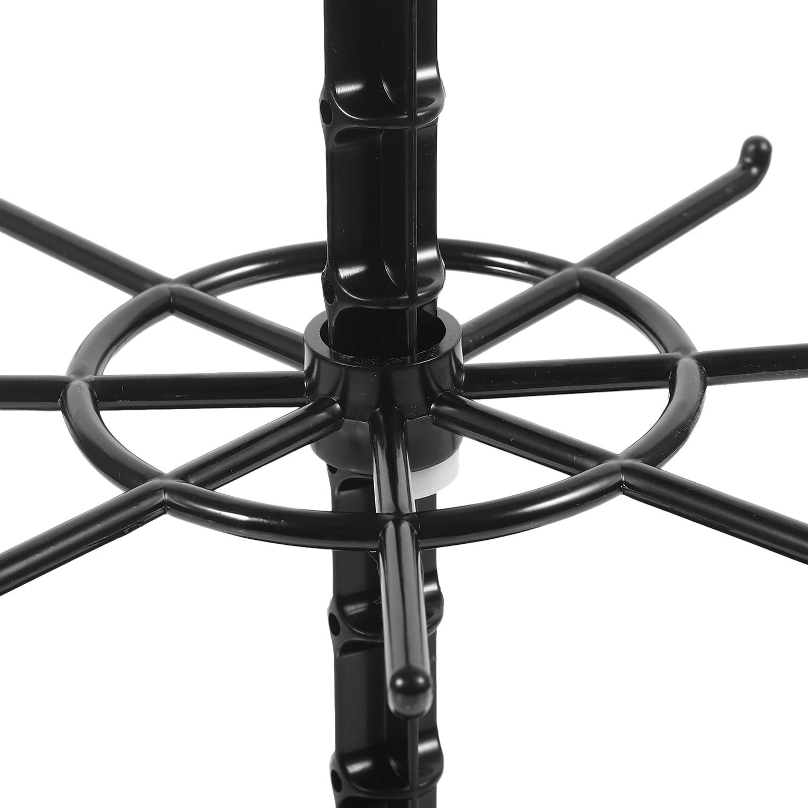 

Rotating Jewelry Holder 2 Layer Black Plastic Necklace Rack Display Organizer Storage Stand Bracelet Holder Accessories