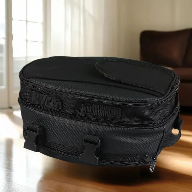 

Premium Waterproof Motorcycle Tail Bag; Universal Racing Scooter Side Back Seat Bag Storage Box