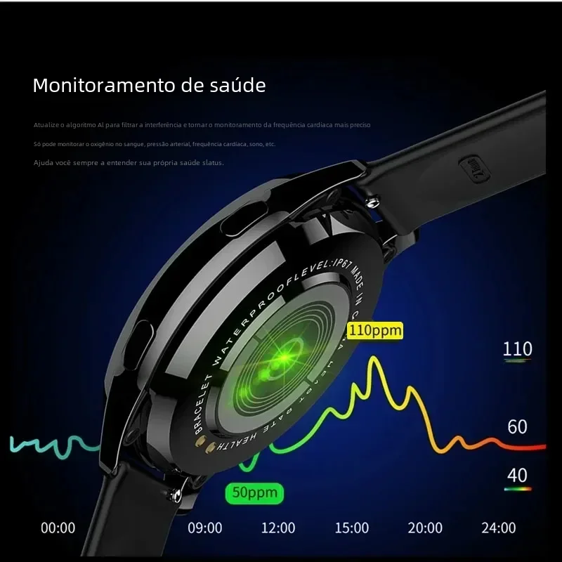 2025 novas mulheres bluetooth chamada relógio inteligente freqüência cardíaca monitoramento de pressão arterial smartwatches masculino smartwatch + caixa