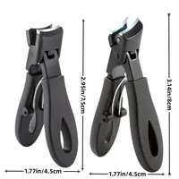 Portable Ultra Sharp Nail Clippers Stainless Steel Wide Jaw Opening Anti Splash Toe Fingernail Trimmers For Woman And Man Gifts