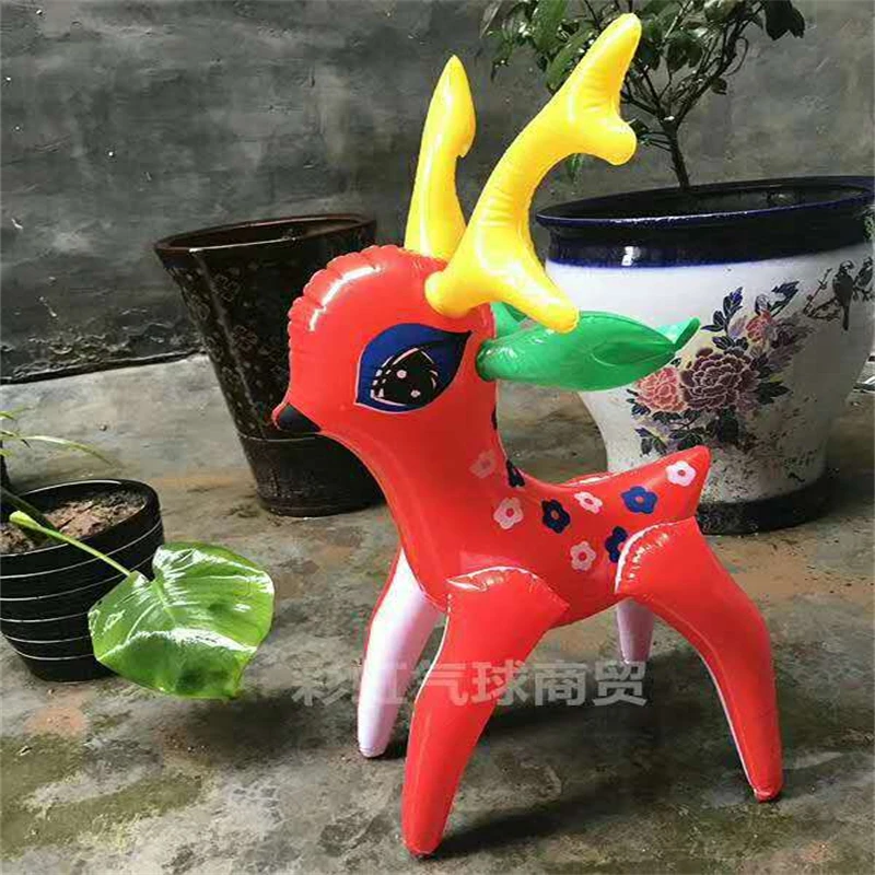 Children\'s Inflatable Toys Stall Toys PVC Leather Balloon Water Toys Dinosaur Tiger Pig Cat Rabbit 1PC