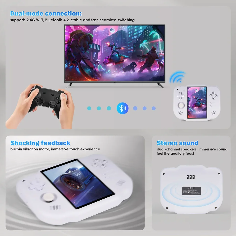 AMPOWN ZERO 40 Handheld Game Console 4'' IPS Multi-touch Screen