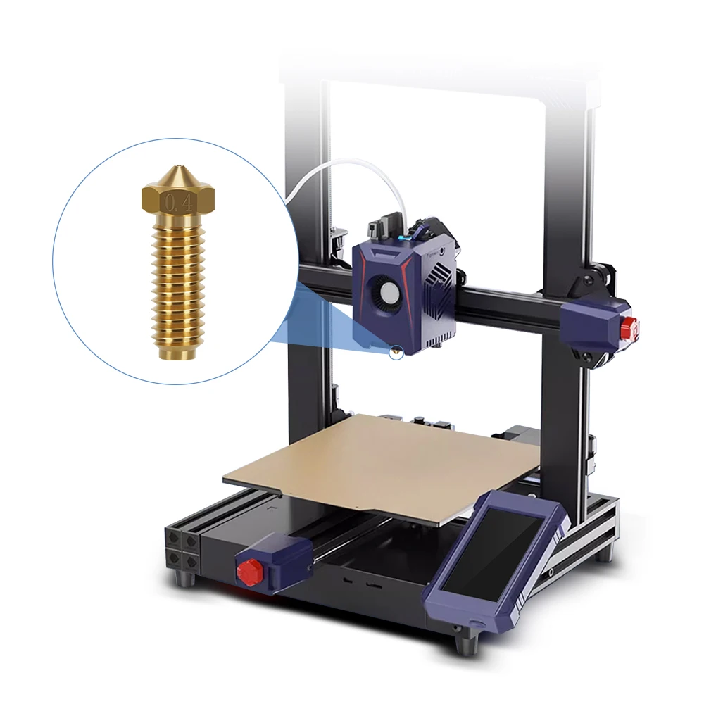 Anycubic Kobra 황동 화산 노즐, 고정밀 노즐, 1.75mm 필라멘트 3D 프린터 액세서리, 2 개