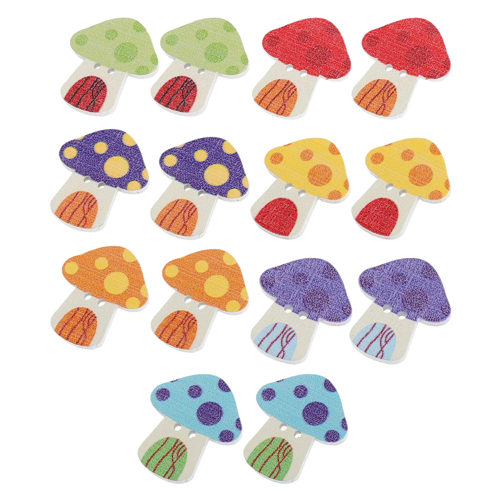 

50 Pcs Buttons Bulk for Jeans Wooden Buckle Cute Small Clothing Decorative Crafting