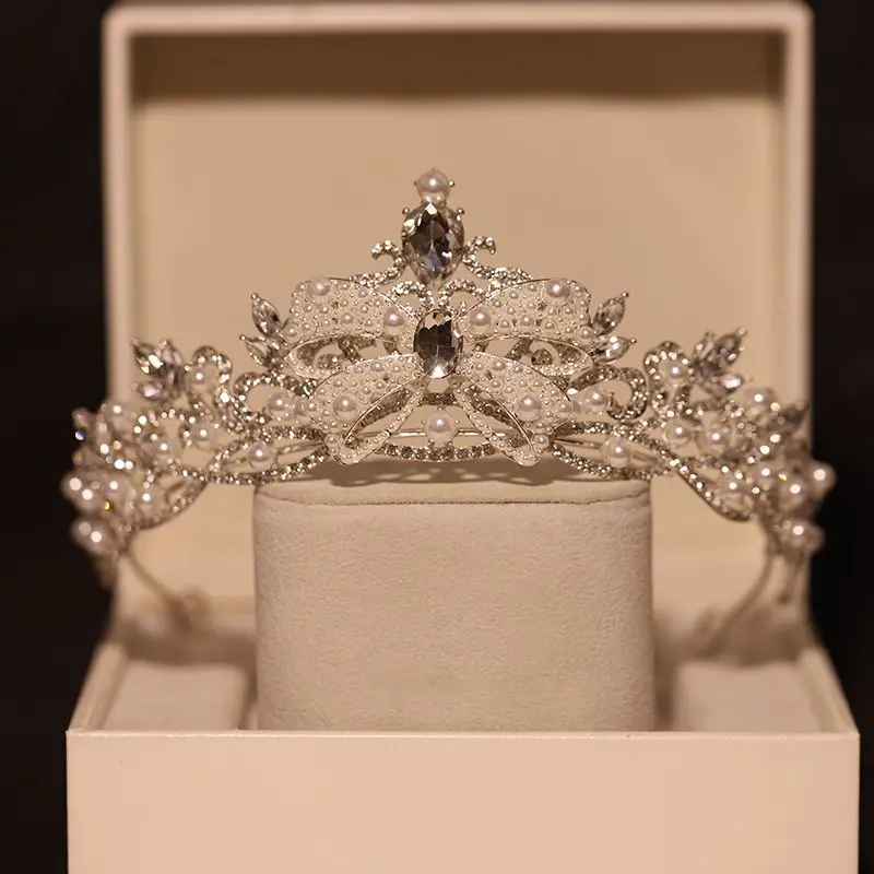 Headwear Children's Birthday Princess High-end Atmospheric Headband Exquisite Girls' Crown Performance Host Headrest