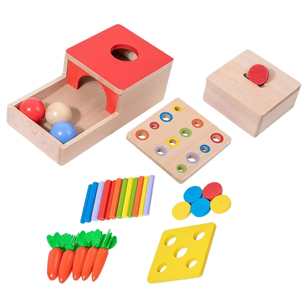 Kids Educational Plaything Compact Sensory Toy Children Cognitive Funny Toddlers Toys Wooden Baby