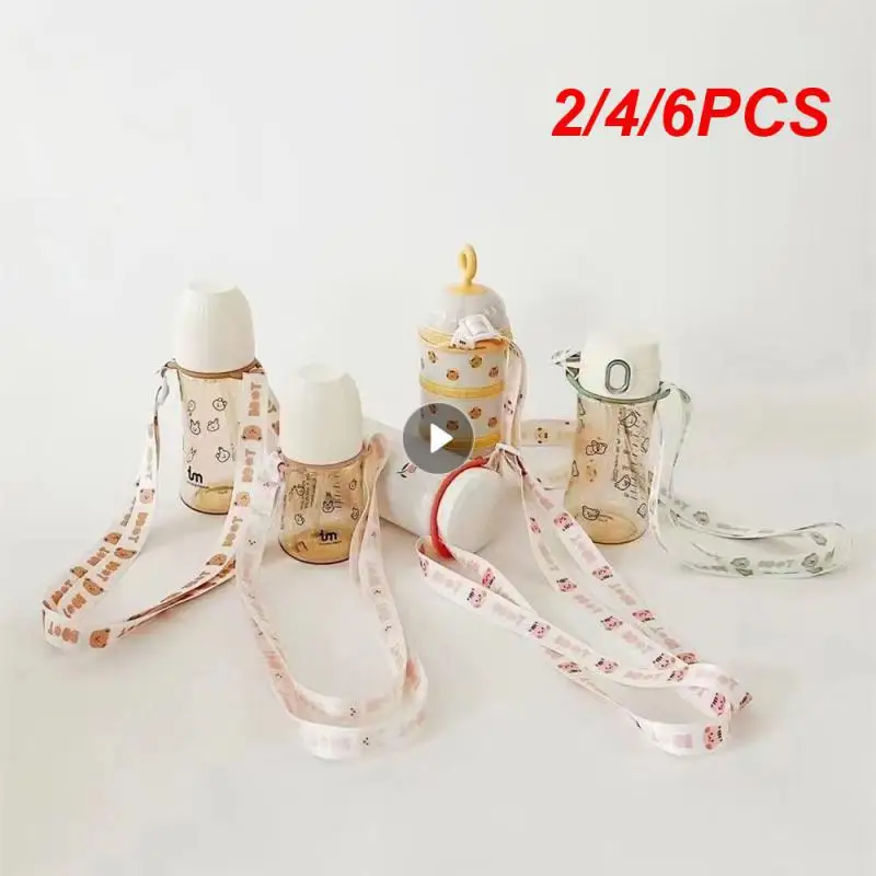 2/4/6PCS Strap Bottle Strap Portable Bottle Water Cup Beverage Childrens Thermos Cup Lanyard Lanyard Children Buckle Baby