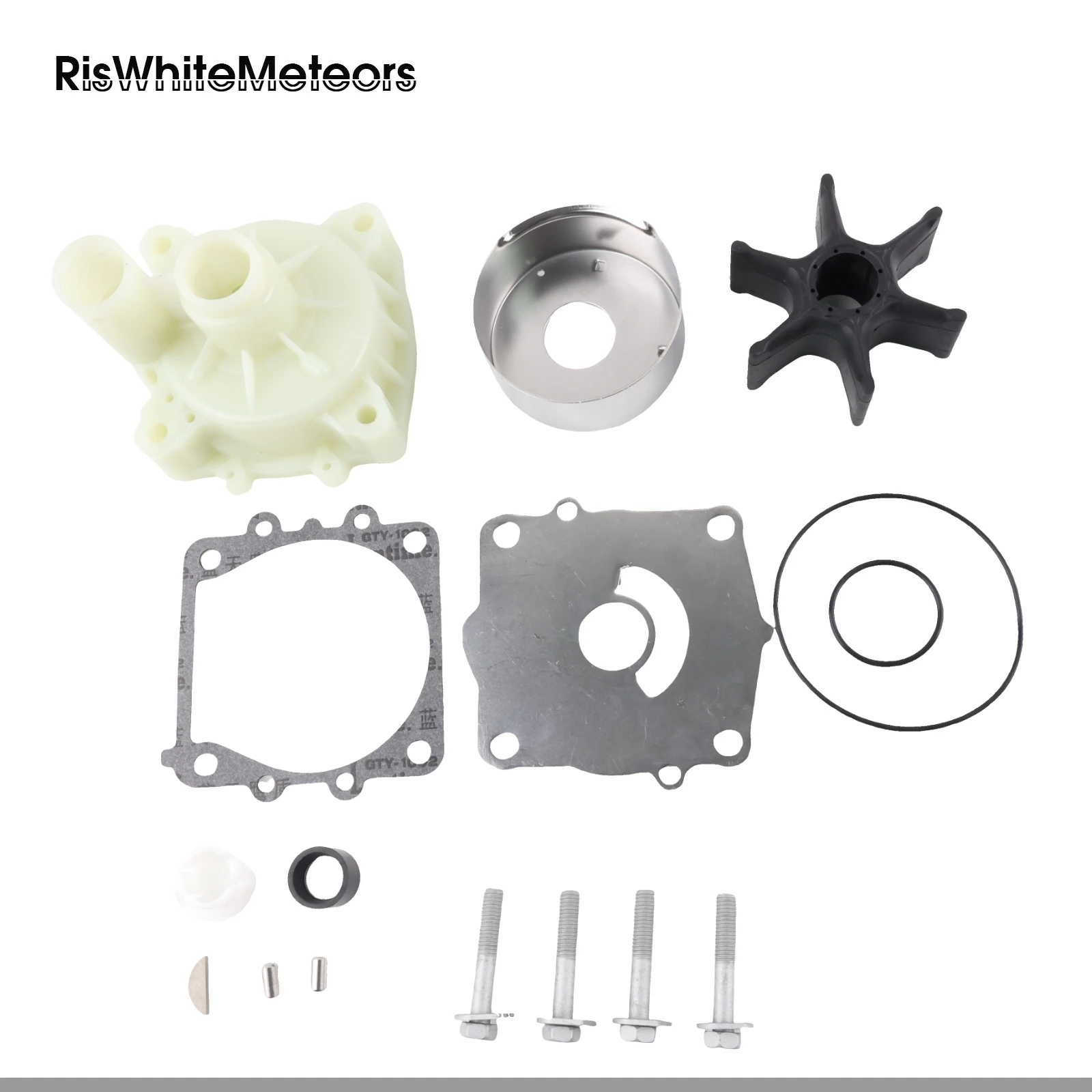 RisWhiteMeteors 68V-W0078-00 Water Pump Repair Kit Replacement for Yamaha Outboard 75HP 90HP 115HP image 4