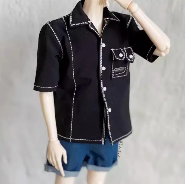 1/6 Collection Soldier BJD Clothes Accessories Handmade Short-sleeved Shirt Jacket Model Toy Fit 12