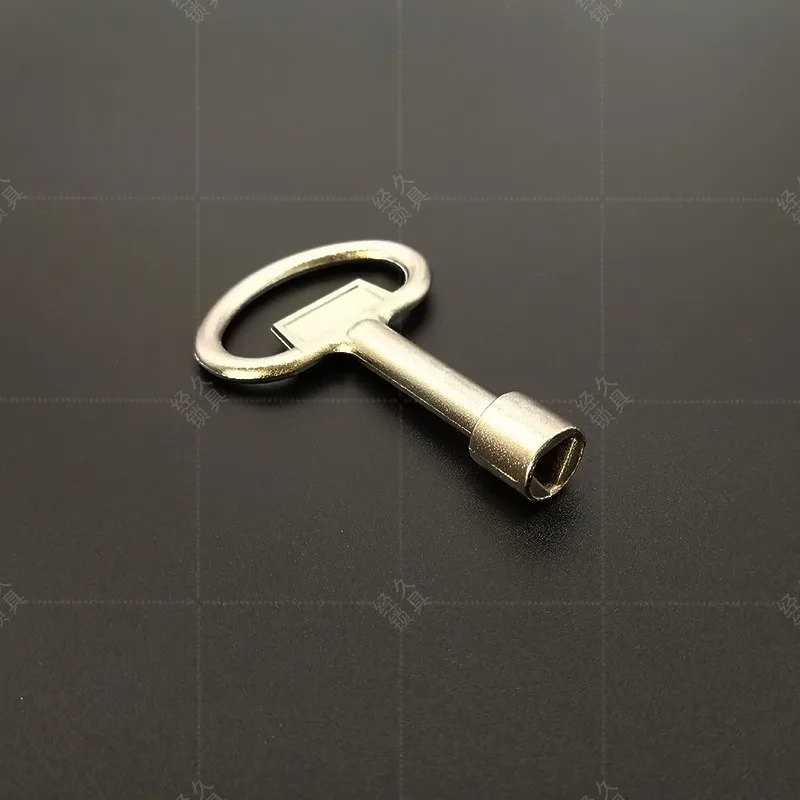 1 قطعة كلمة قفل أسطواني MS705 ، مثلث ، مفتاح بأربعة زوايا ، مادة سبائك الزنك ، مفتاح قفل خزانة عالمي