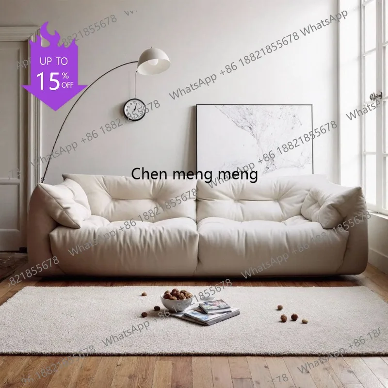 

A51 Italian 3 Seater Living Room Sofas Beige Designer Nordic Loveseat Living Room Sofas Lounge Bedroom Divano Moderno Furniture