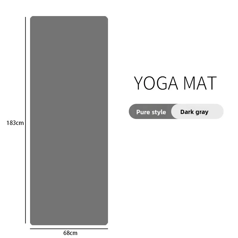 Ready Stock PU Natural Rubber Yoga Mat Non Slip Alignment Lines Thickened Home Fitness Wholesale Yoga Mats Gymnastics Mat