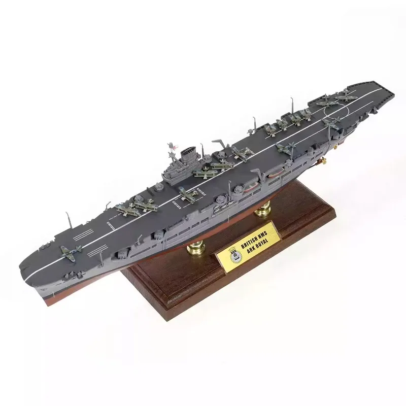 Diecast 1:700 Scale HMS Ark Royal FOV861009A Battleship Alloy Simulation Finished Warship Model Collectible Toy Gift