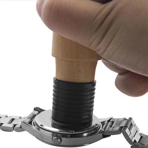Imagen 1 del producto Abridor de caja trasera de reloj de madera, herramienta removedora trasera de relojero, herramienta de reparación de piezas de apertura de cubierta práctica ligera para el hogar
