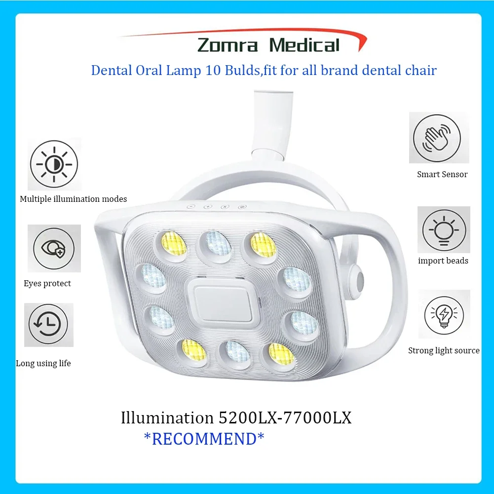 

Shadowless Dental Oral Operation Lamp Dental LED Exam Light Dental Treatment Lamp for alternative for Dental Chair Use 22mm