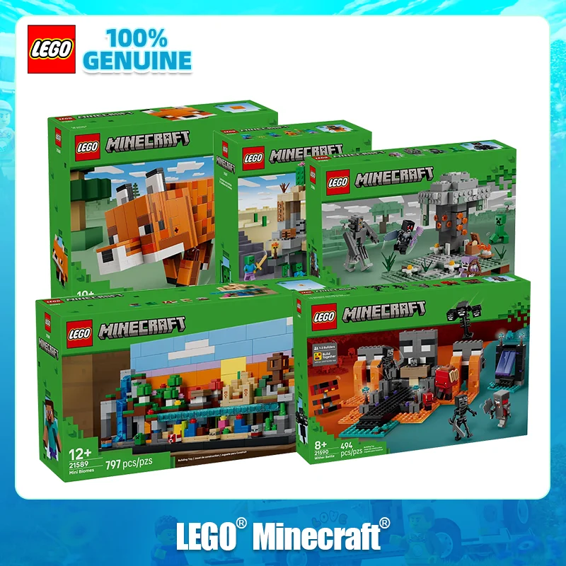 

Конструкторы LEGO серии My World, коллекция строительных блоков, сборные игрушки для детей и мальчиков, подарки на день рождения, украшения