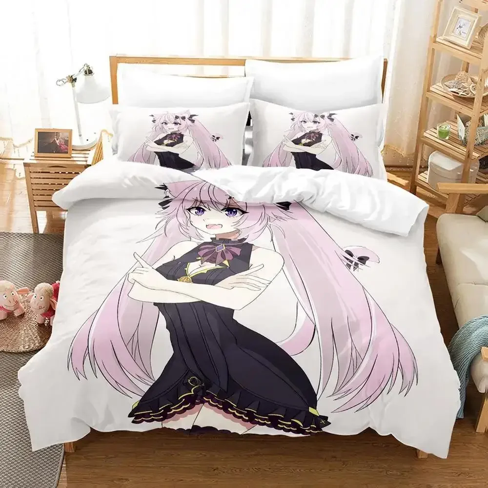 

New Nyatasha Nyanners Bedding Set Single Twin Full Queen King Size Bed Set Adult Kid Bedroom Duvetcover Sets Anime Bed Sheet Set