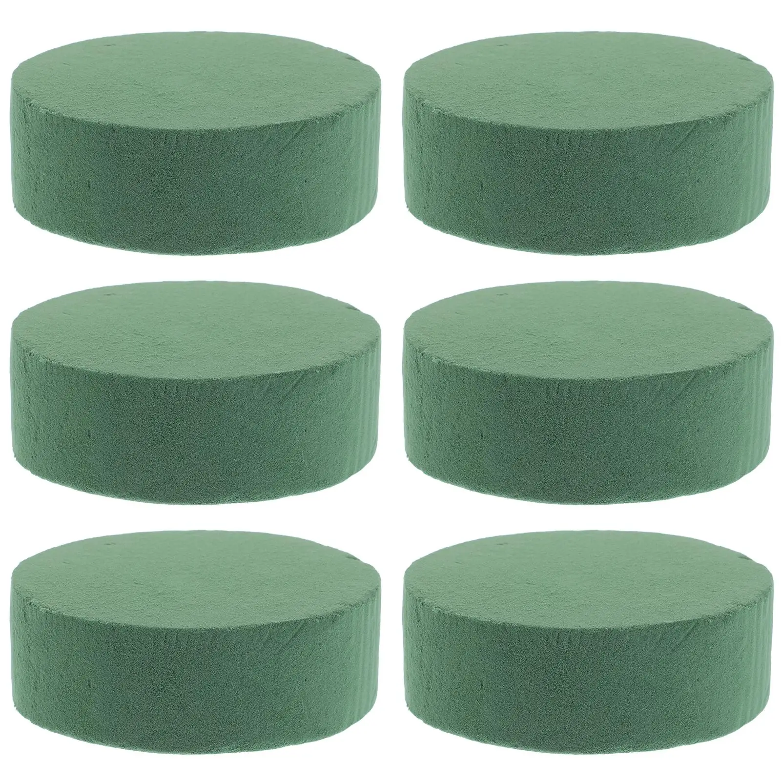 

6 Pcs 5 Inch Round Floral Wet Flower Spring Blocks Mud Foam Block Arrangement Craft Florist Wedding Spring Fall
