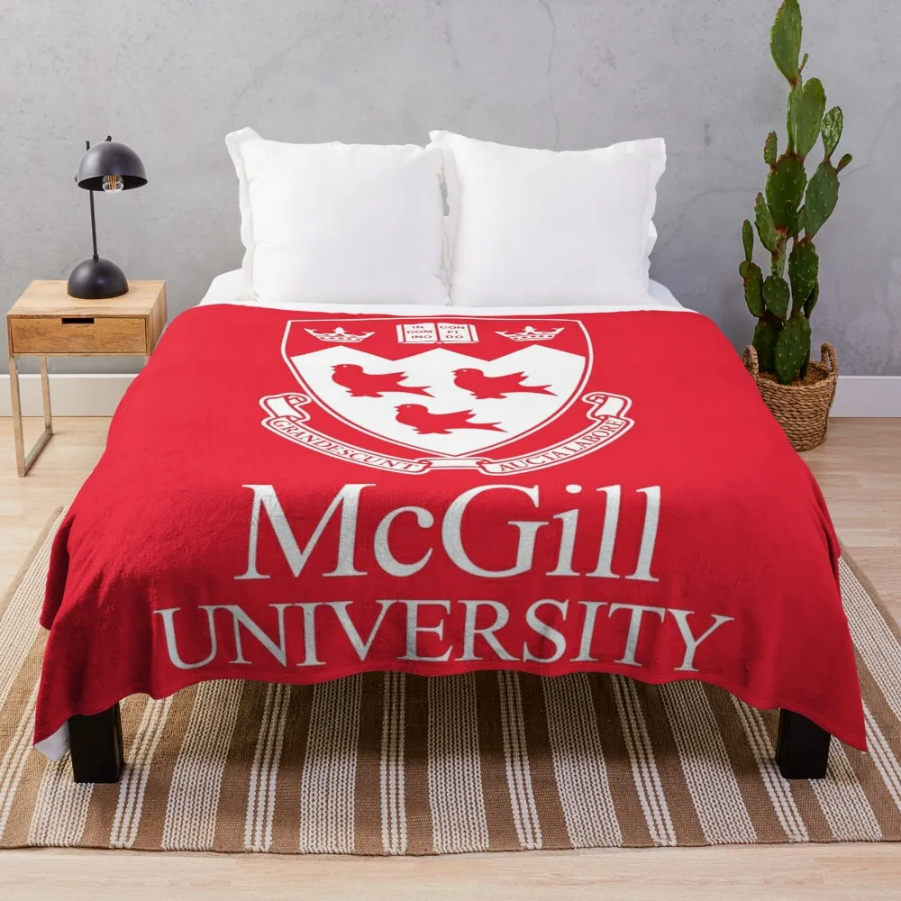 

McGill University Throw Blanket Blankets For Baby Luxury Shaggy Flannel Fabric Luxury Throw Blankets