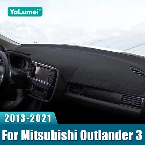 Para Mitsubishi Outlander 3 2013 2014 2015 2016 2017 2018 2019 2020 2021 cubierta de salpicadero de coche alfombrilla parasol accesorios