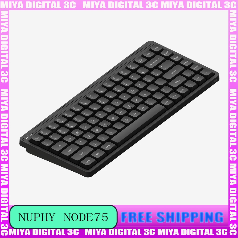 

Nuphy Node75 Bluetooth Механическая клавиатура 3000 мАч Nano Choc/Max Mx Бесшумная ось Легкая офисная беспроводная клавиатура Портативная