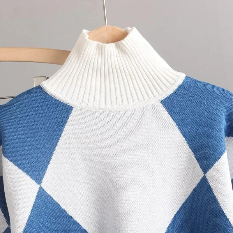 Fall Winter Warm Knit 2 Piece - огляд і ціна Turtleneck Knit 90S