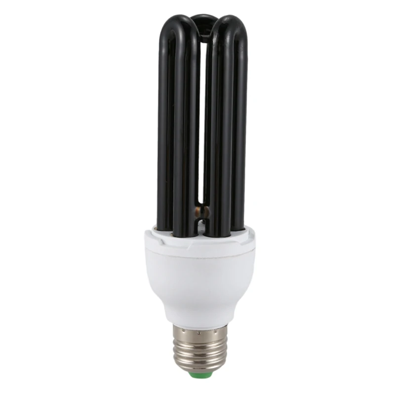 Imagem -04 - Luz Negra Fluorescente Ultravioleta uv Lâmpada Cfl Lâmpada Forma Potência Reta Tensão: 40w dc 12v 2x E27 40w