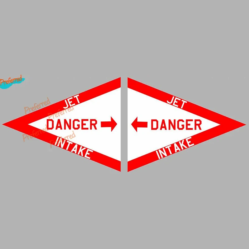 

2 X DANGER JET AIR INTAKE AVION F16 TOMCAT 12cmX10cm AUTOCOLLANT STICKER