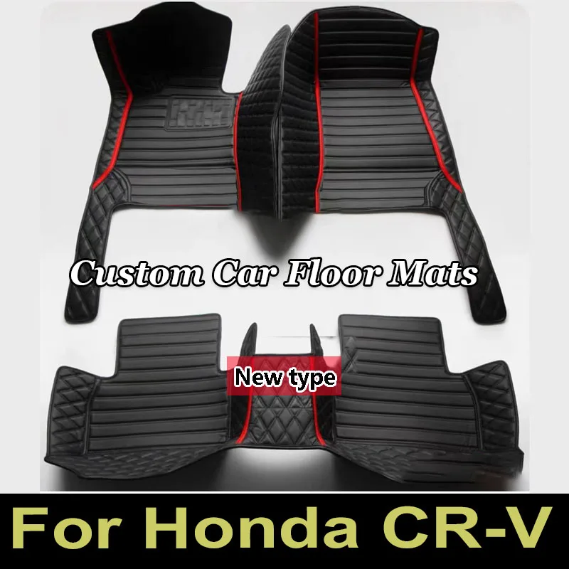 

Автомобильные коврики с левым рулем для Honda CR-V CRV 2011 2010 2009 2008 2007, автомобильные аксессуары для интерьера, ковры, водонепроницаемые кожаные коврики на заказ