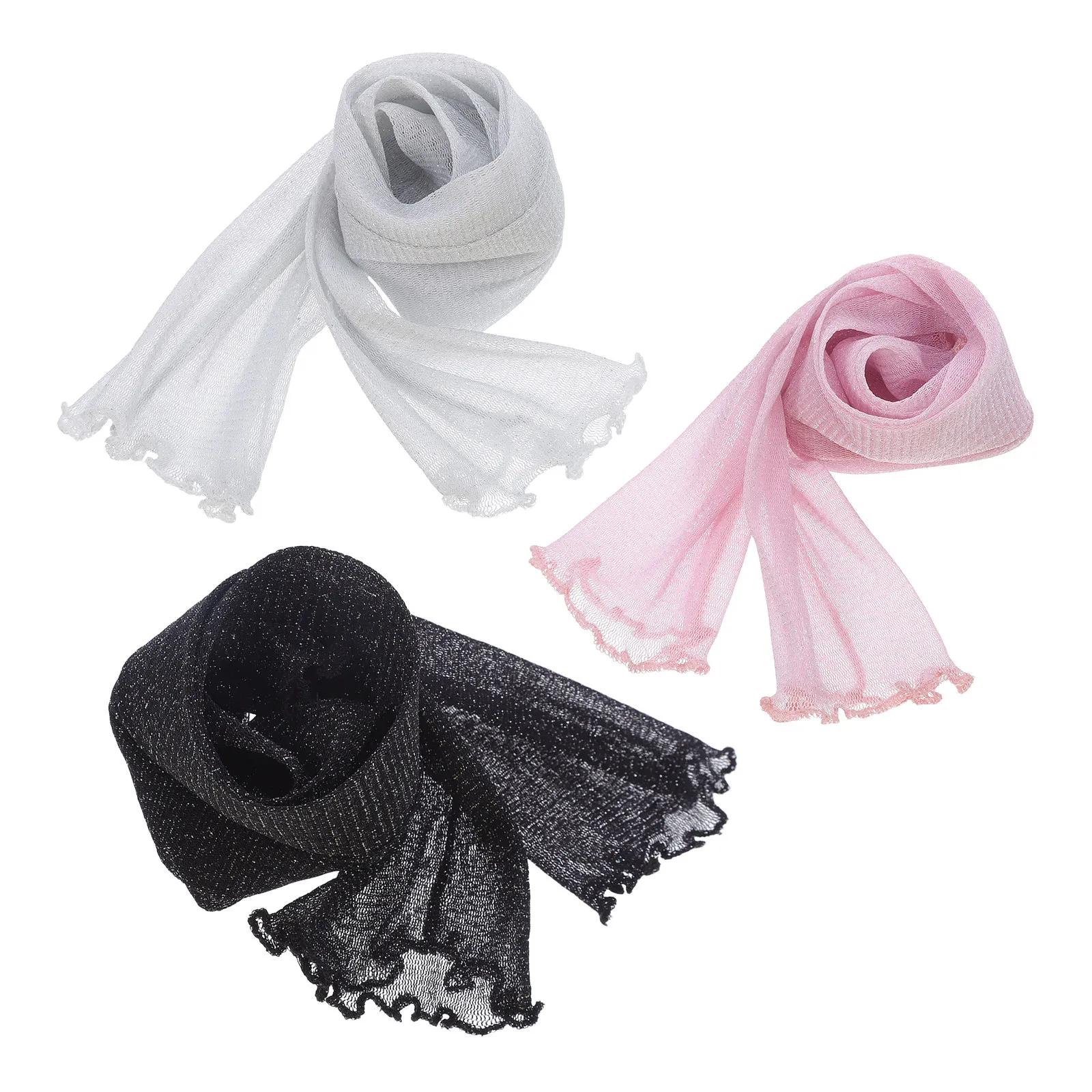 

3Pairs Lace Sun Sleeves Women Fingerless Breathable Uv Blocking Arm Covers Elegant Summer Arm Sleeves for Party Outdoor Sports